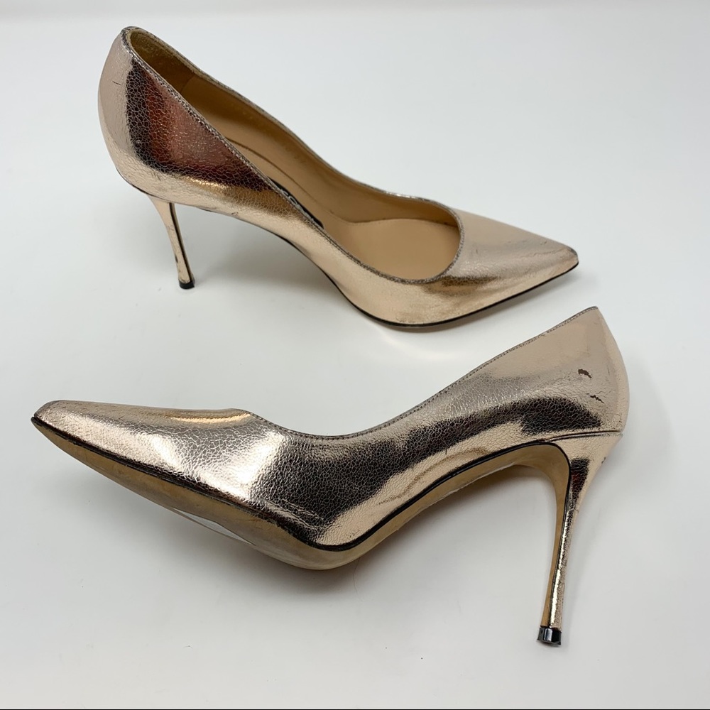 Sergio Rossi Godiva Pump Textured Rose Gold - Picture 6 of 10